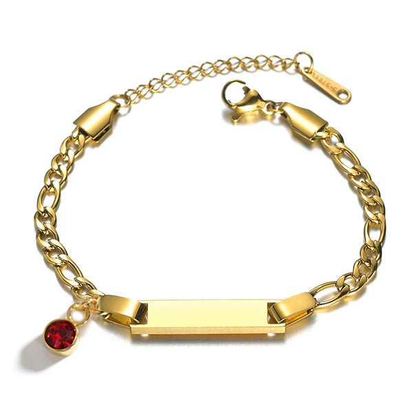Brazalete "Vínculo Eterno" de Titanio - Personalizable