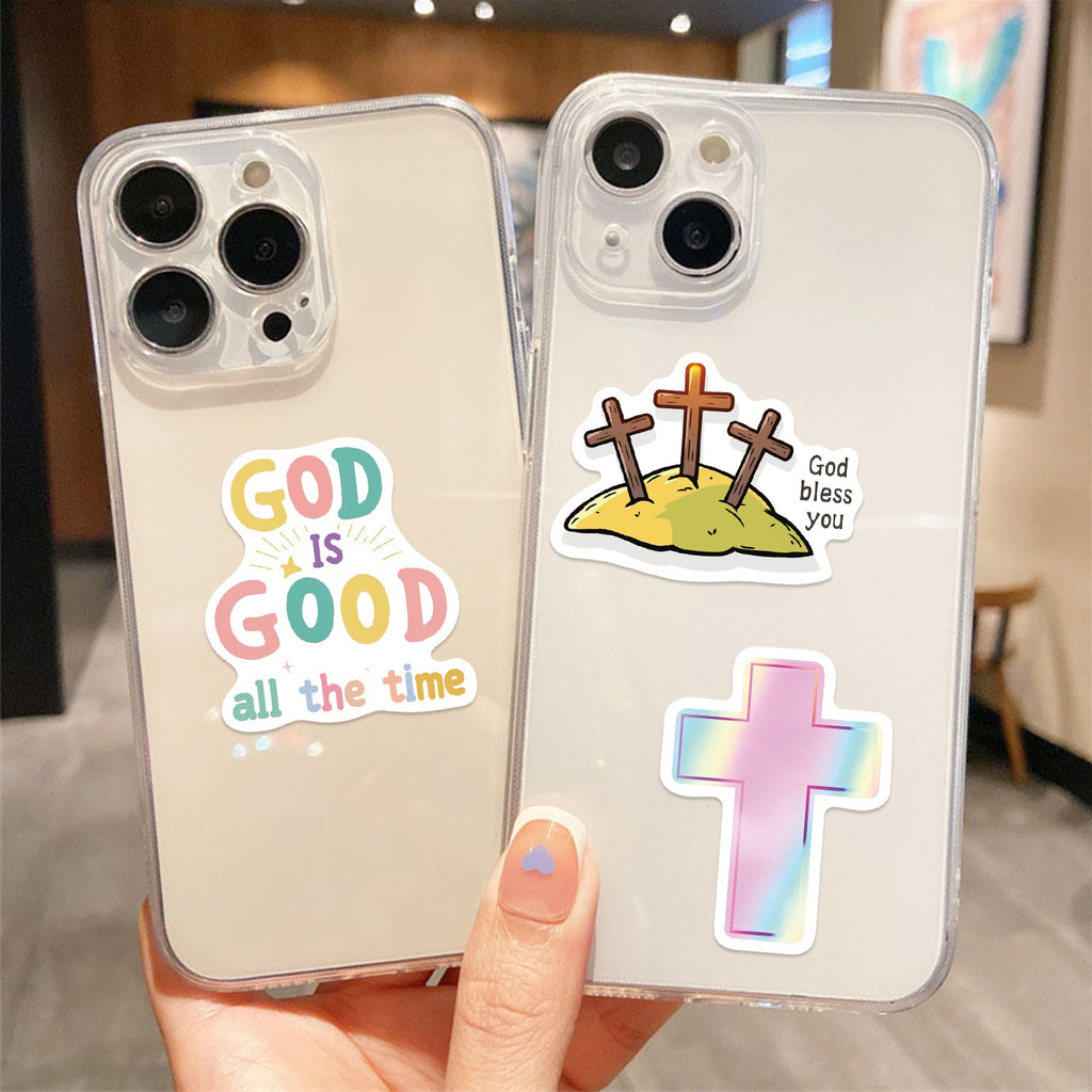 Set de 50 Pegatinas Cristianas con Mensajes de Jesús