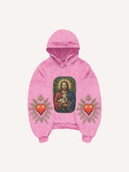 Sudadera Casual con Estampado de Fe