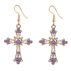 Conjunto cristiano de Collar y Pendientes Cruz