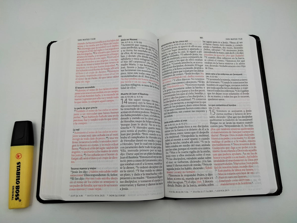 Biblia Reina-Valera 1960 – NO INDICE .Tapa Dura,Manual, Letra Grande, Ultrafina, Edición León de Judá,