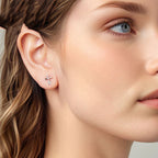 Pendientes de Cruz en Plata de Ley 925 para Mujer