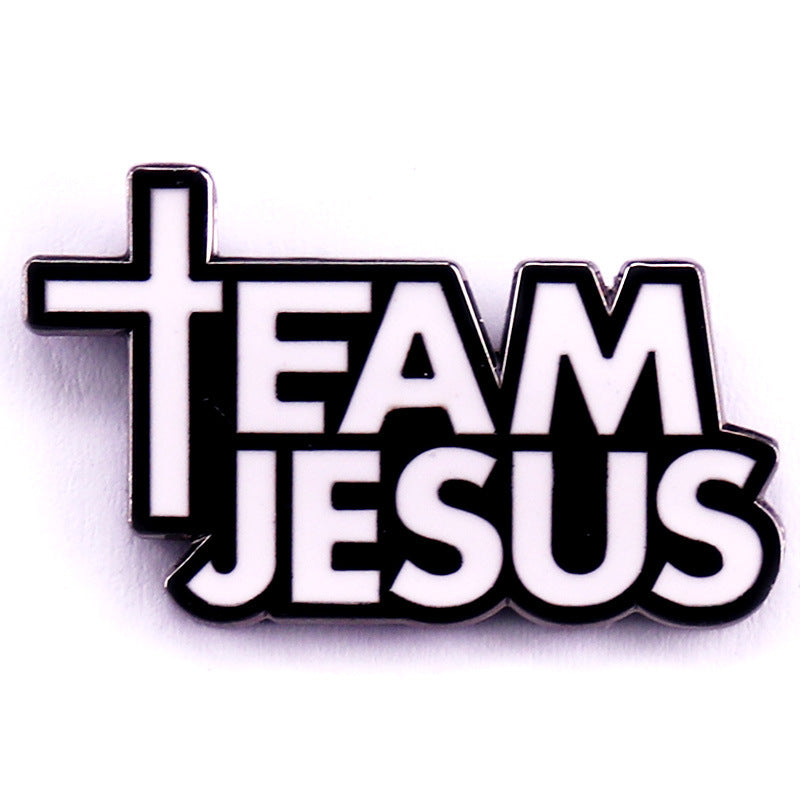 Broche  Cristiano Team Jesus de Aleación Esmaltada
