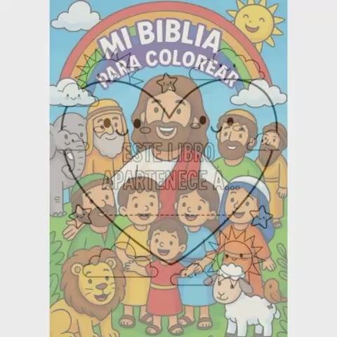 Mi Biblia para Colorear para Niños | 76 paginas de Historias Bíblicas en Orden Cronológico PDF
