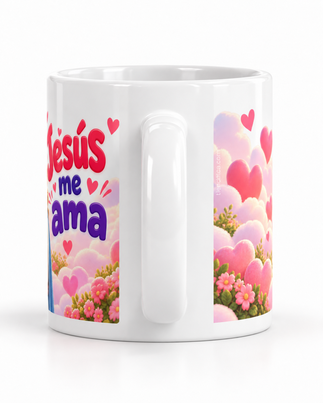 Taza Cristiana 'Jesus me ama'' · Para niñas- Coleccion TCA KIDS -Diseño Exclusivo TCA · 11 oz