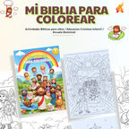 Mi Biblia para Colorear para Niños | 76 paginas de Historias Bíblicas en Orden Cronológico PDF
