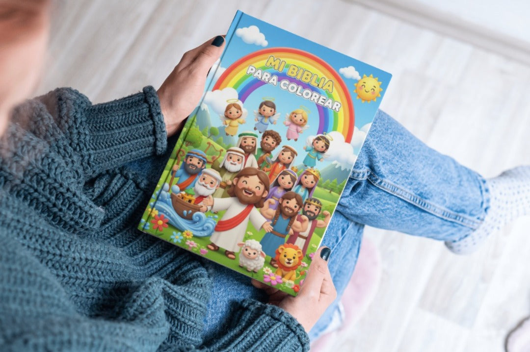 Mi Biblia para Colorear para Niños | 76 paginas de Historias Bíblicas en Orden Cronológico PDF