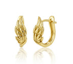Pendientes de plata con alas angelicas