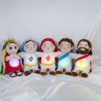 Peluche Cristiano Relajante con Función de Respiración y Luz
