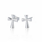 Pendientes de Cruz en Plata de Ley 925 para Mujer