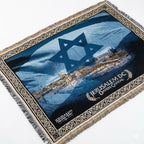 Alfombra Decorativa con Simbología Hebrea y Estrella de David